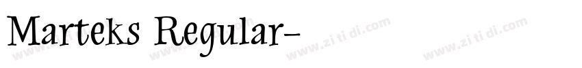 Marteks Regular字体转换